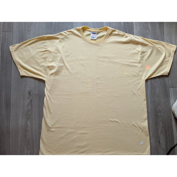Jerzees Womens Yellow Short-Sleeve T-Shirt XL  Made In USA - Picture 1 of 6